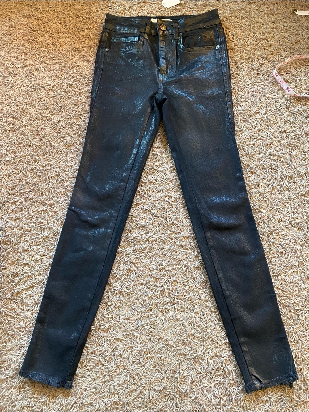 Twenty Black Coated Skinny Jeans